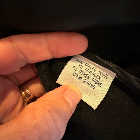 Icelandic Design Boiled Wool Floral Pattern Button Front 2006 Jacket / medium - Picture 11 of 12